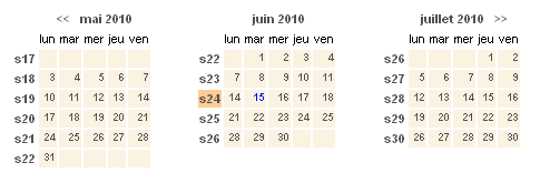 Calendriers