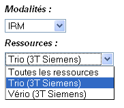 Listes des domaines et ressources